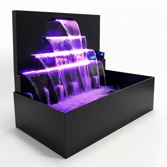 Waterfall Fountain Pool Plant Stainless Steel Water Features Swimming Pools