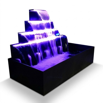 Waterfall Pool Plant Fountain Stainless Steel Water Features Swimming Pools