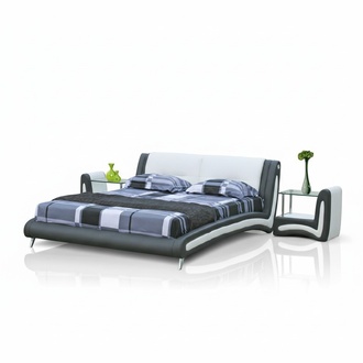 Waterbed leather bed upholstery bed with mattress new LERA bed complete !!