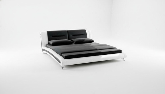 Mairobi waterbed bed complete leather bed upholstered bed with mattress new