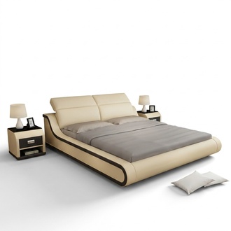 Waterbed Hotel Double Bed Beds with USB Complete Leather Bed Upholstered Bed Water