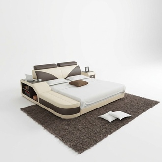 Waterbed Hotel Double Bed Beds Complete Leather Bed Upholstered Bed Water + USB