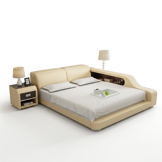 Waterbed Hotel Double Bed Beds Complete Leather Bed Upholstered Bed Water LB8818
