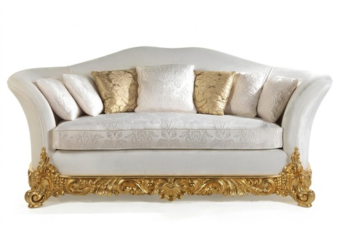 White sofa classic three seater sofas living room textile couches 3 seats