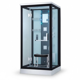 Wellness Shower Shower Cabin Massage Shower Cabin Multifunctional Shower 100x100 cm