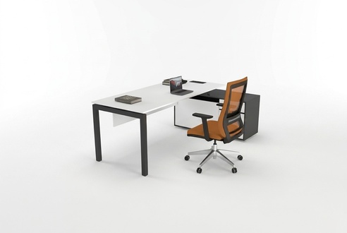 White work desk Computer desk Office desks Wooden furniture Writing furniture Modern
