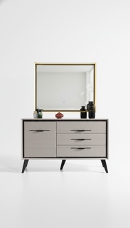 White Bedroom Chest of Drawers Designer Storage Cabinet Wooden Furniture New