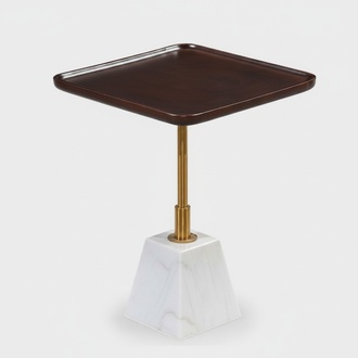 White-brown metal table Designer side tables Luxury coffee tables New