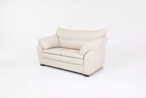White Designer Two Seater Couch Luxury Office Furniture Upholstered