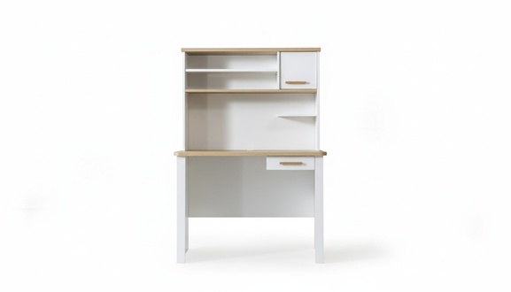 White desk designer shelf children\'s room wood furniture designer set