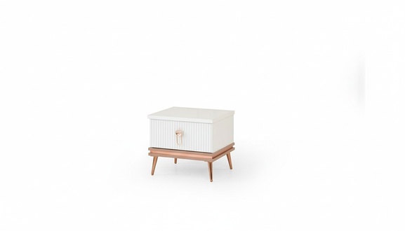 White children\'s room bedside table girls bedside console bedroom furniture
