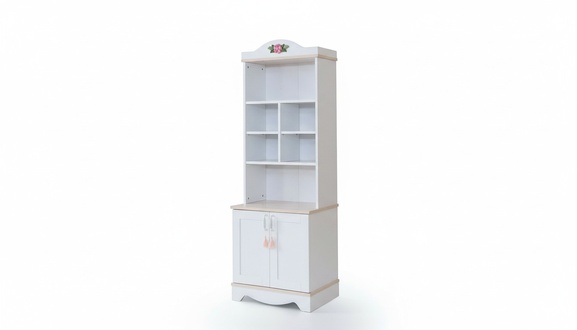 White modern bookcase designer bookcase children\'s shelf wooden furniture