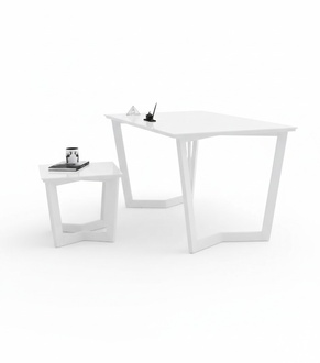 White modern coffee table wooden furniture Exclusive study style table