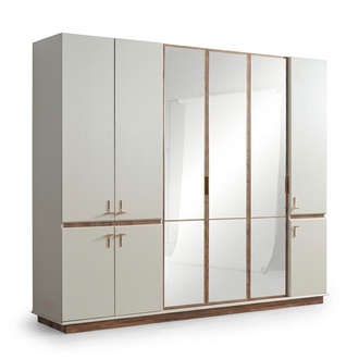 White modern wardrobe Bedroom wardrobes Luxury wooden furniture