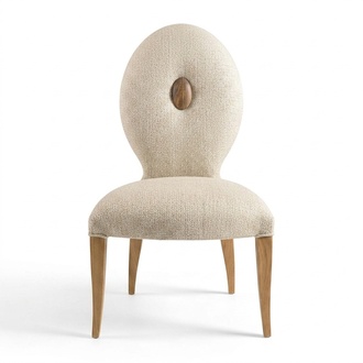 White modern wooden chair elegant and stylish.