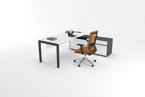 White office furniture Luxury furnishings Corner desks Office furniture wood