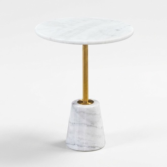 White round table Marble tables Metal furniture Side tables Designer table