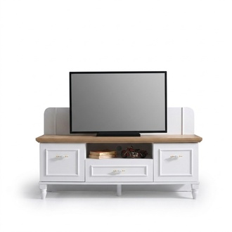 White TV stand living room wooden furniture luxury modern design TV furniture