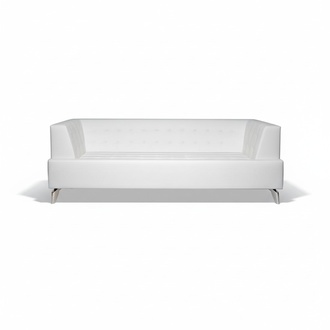 White two-seater luxury sofa modern 2-seater club sofa lounge couch new
