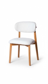 Armchair Dining Chair Modern Design Fabric White Armrest Upholstered Chair Luxury