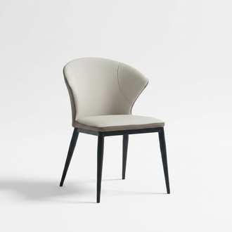 White upholstered chairs designer textile single seater dining room noble wooden chairs