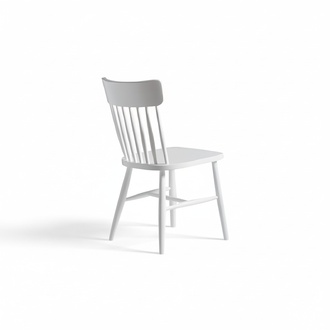 White wooden chair dining chair kitchen chair wooden classic chair
