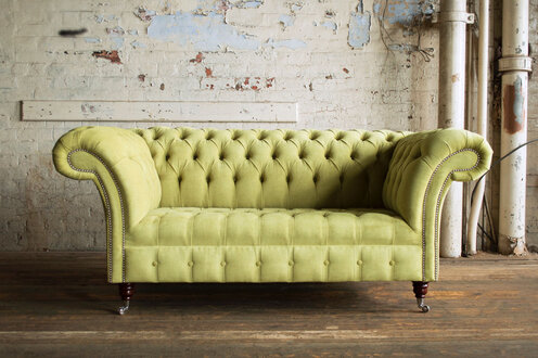 Design upholstery couch roll sofa seat textile fabric set Chesterfield new
