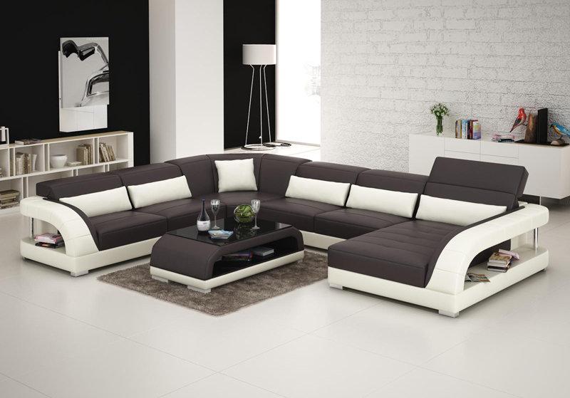 Leather Sofa Living Area Corner Sofa Corner Set Design Modern Sofa G8016 New