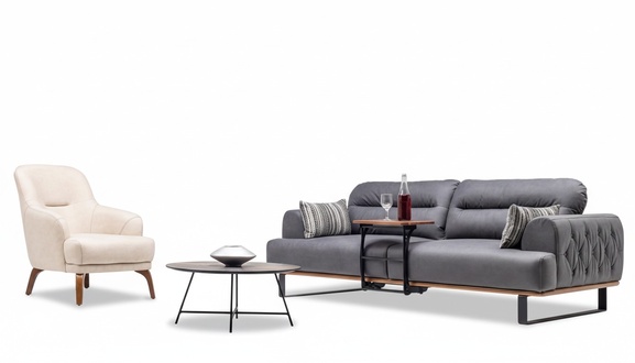 Living area sofa couch set seating group upholstered furniture seating group lounge 3+1