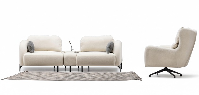 Living landscape sofa couch set upholstered furniture seating group lounge group