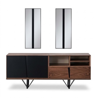 Wooden Cabinet Chest of Drawers Sideboard Cupboard Sideboard Brown Wood Dining Room