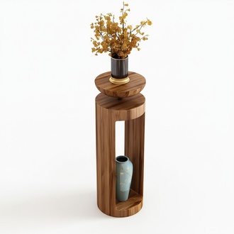 Wooden flower stand design stand flower pot for flower pots vases 35x100cm