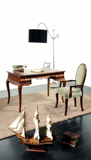 Wood Furniture Luxury Italian Classic Desk Office Furniture Style Baroque New