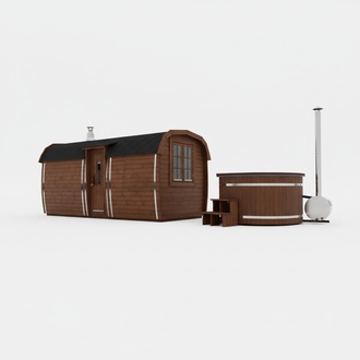 Wood sauna outdoor sauna sauna house panorama new rooms 2 wood pine wood