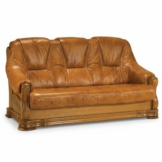 Wood Sofa 3 Seater Upholstery Designer Couches Set SL Sofa Three Seater Leather