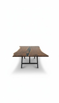 solid wood furniture dining table epoxy resin real epoxy table casting resin waterfall