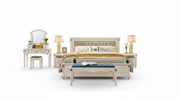 Wooden Bed Design Luxury Double Hotel Beds Bedroom 180x200 cm Wood