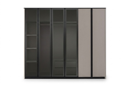 Wooden Cabinet Cupboard Wardrobe Wardrobe Modern Gray