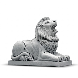 XXL lion figure garden terrace decoration decorative stone sculpture figures new 203007
