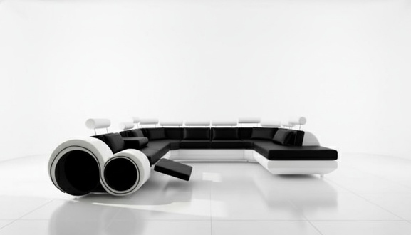 XXL Big Designer Sofa Couch Upholstered Corner Set Living Area Leather Sofa New
