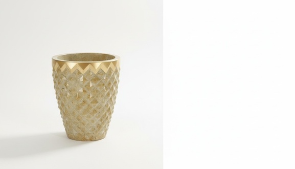 Decorative flower pot in modern style made of acrylic material, model - 0903, 46cm height