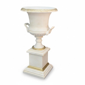 Decorative goblet vase in antique style made of acrylic material 119,5cm height