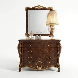 Bedroom/living room antique style 4-door wooden XXL sideboard italian furniture arredoclassic™