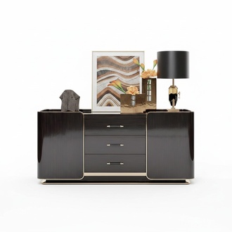 XXL Chest of drawers Wooden cabinet Sideboard Italian design luxury furniture New