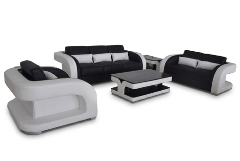 XXL leather living room set modern design sofa set 3+2+1 F3002C+table