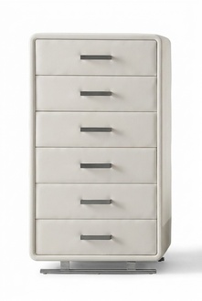 XXL Leather Tall Cabinet Sideboard Commode 6 Drawers Cupboards Chests of Drawers