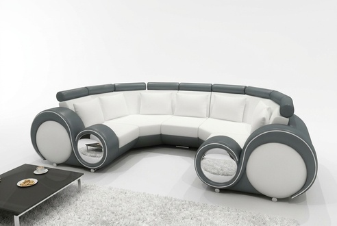XXL living landscape leather sofa with USB design upholstery set couch corner sofa big