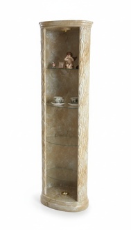 XXL Medusa Antique Style Display Case Bar Floor Vase Cabinet Vitrines Column 181cm New