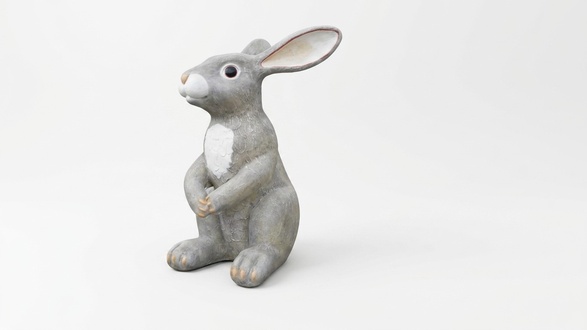 XXL massive rabbit figure for garden decoration 240cm height