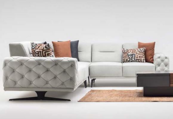 Corner sofa L shape upholstered sofa fabric sofa couch grey sofa modern fabric